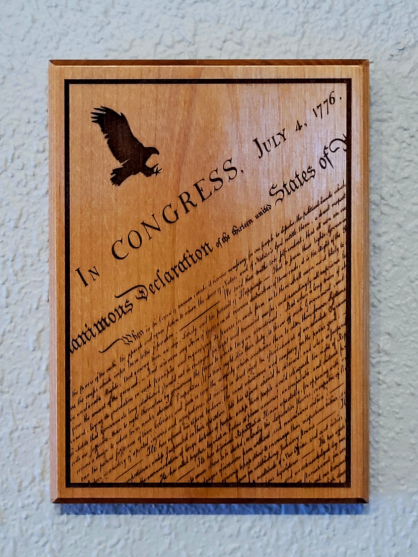 U.S Constitution Hardwood Plaque