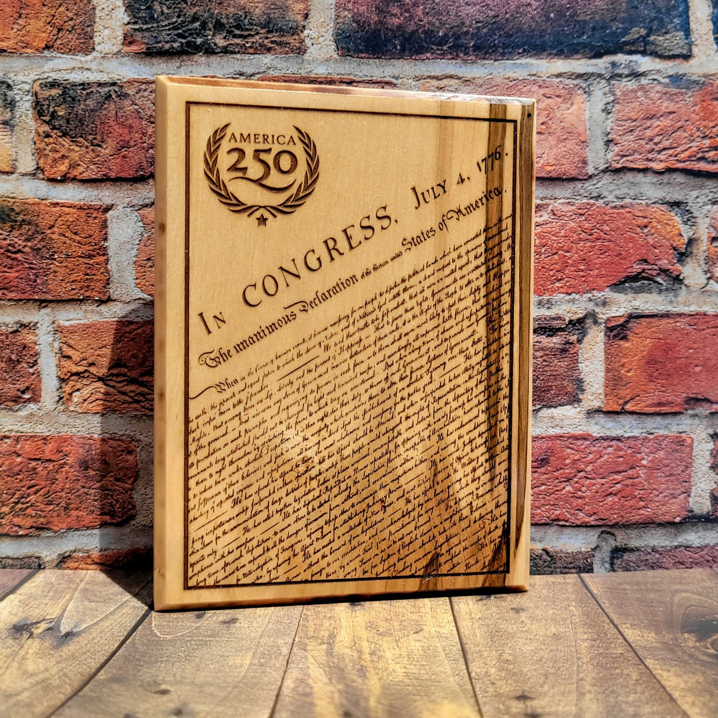 U.S Constitution Hardwood Plaque