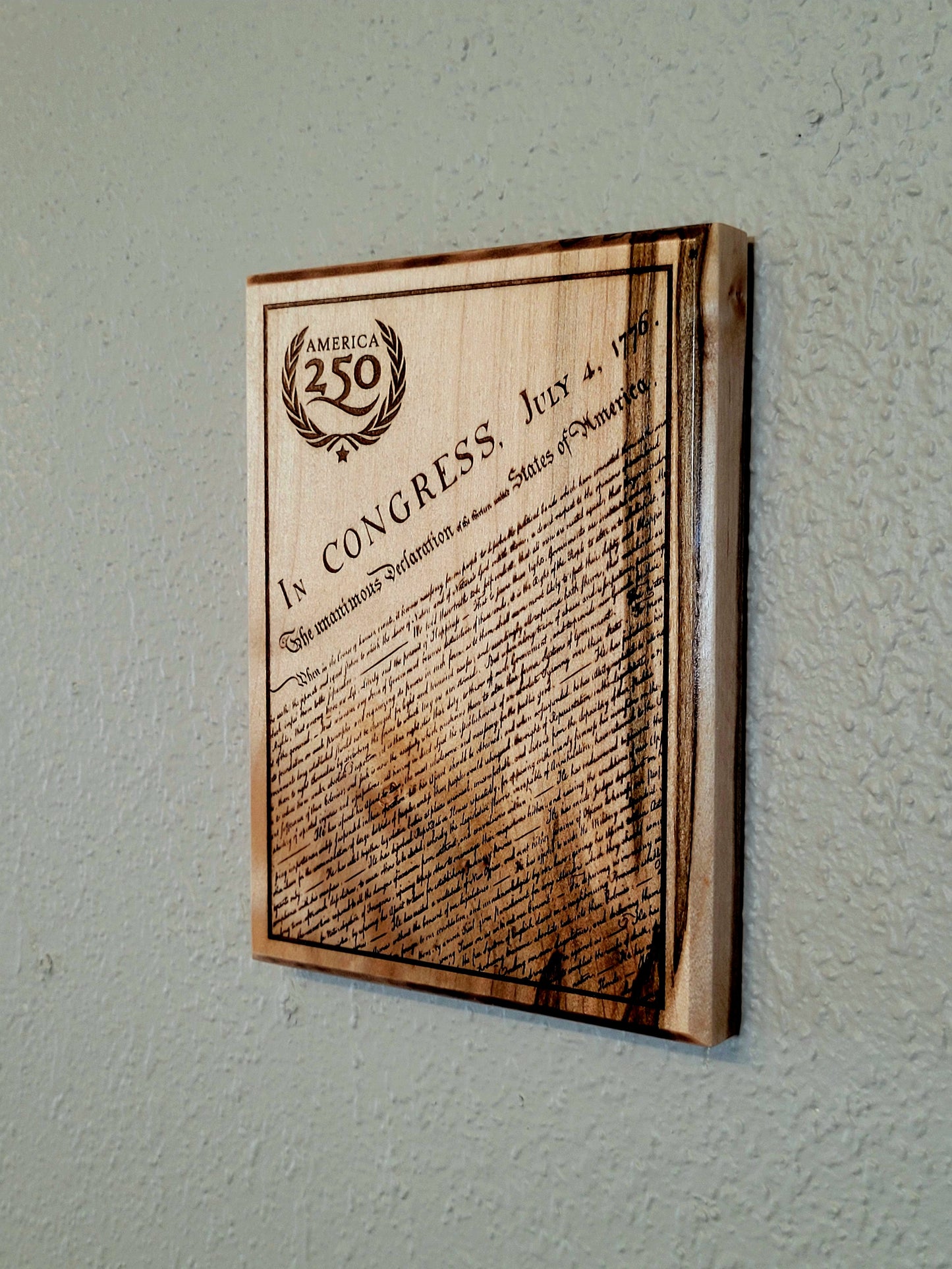 U.S Constitution Hardwood Plaque