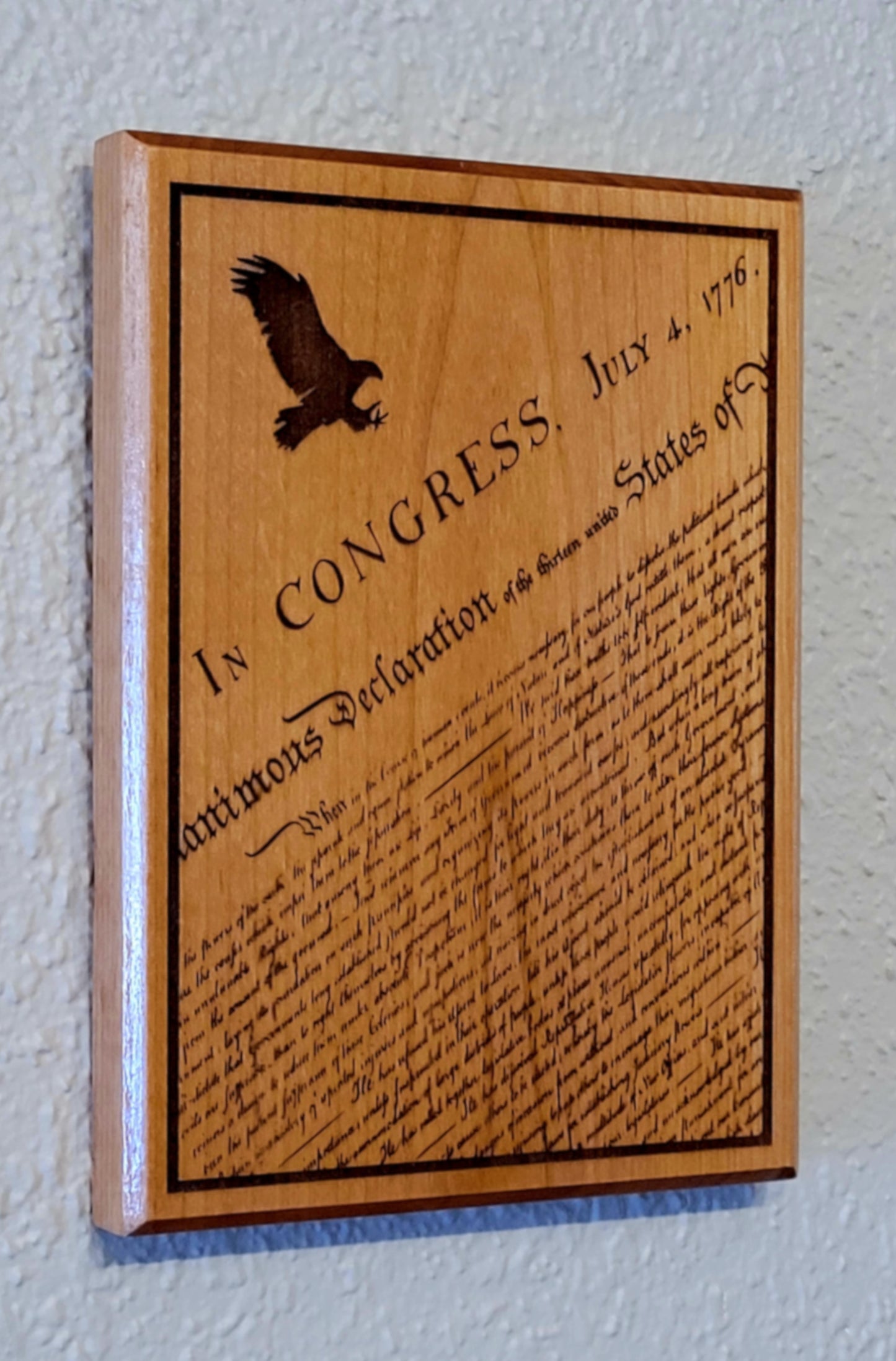 U.S Constitution Hardwood Plaque